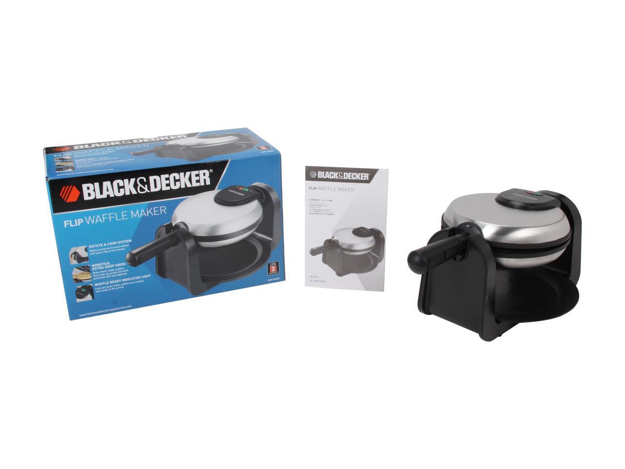 Black & Decker WM1404S Stainless Steel Rotary Waffle Maker - Newegg.com
