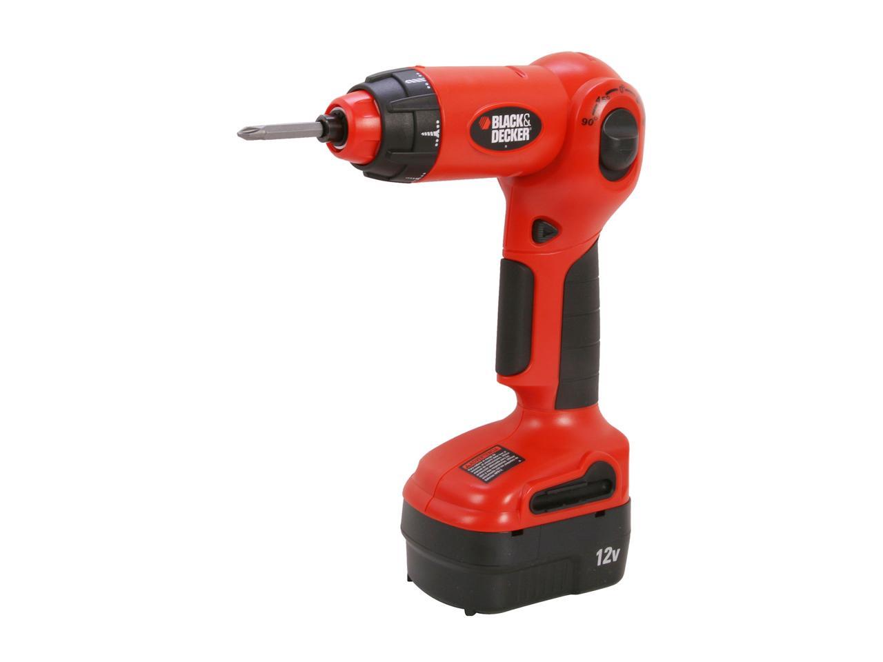 Black & Decker XD1200K 12V Cordless Swivel Drill