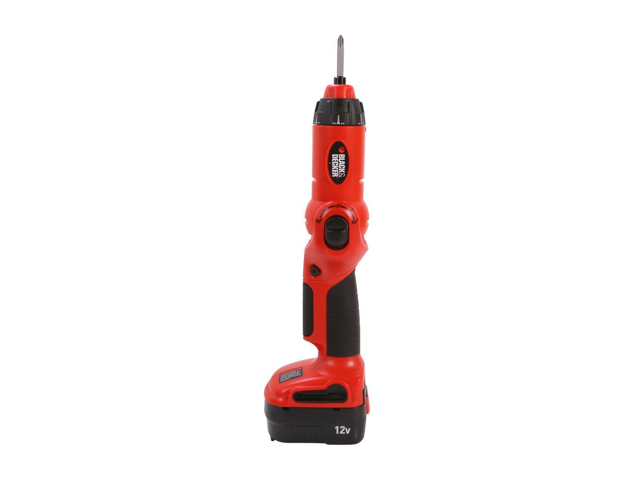Black & Decker XD1200K 12V Cordless Swivel Drill