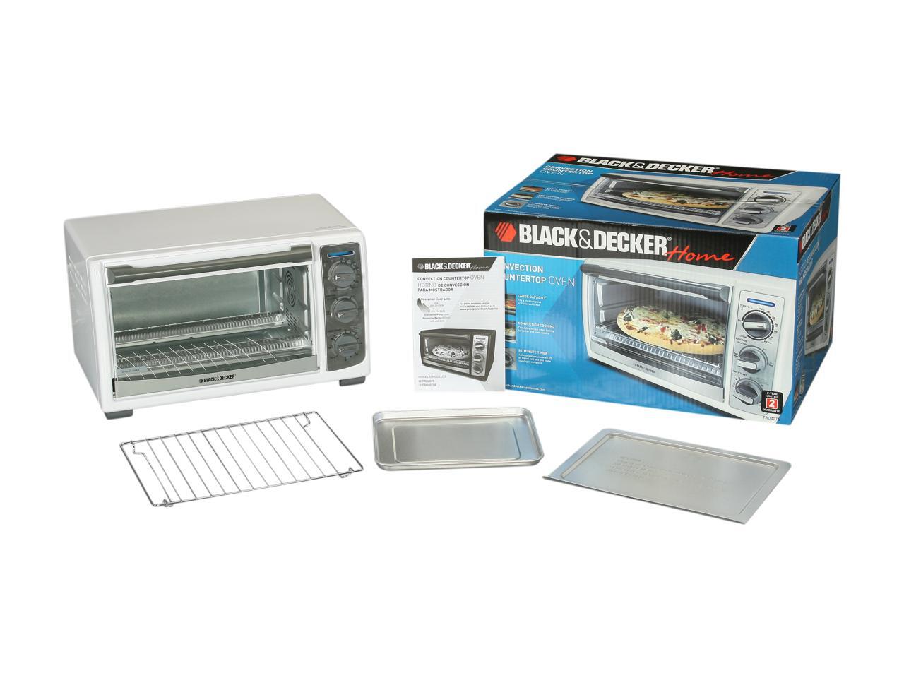 Black & Decker TRO4075W White 4Slice Toaster Oven With Convection