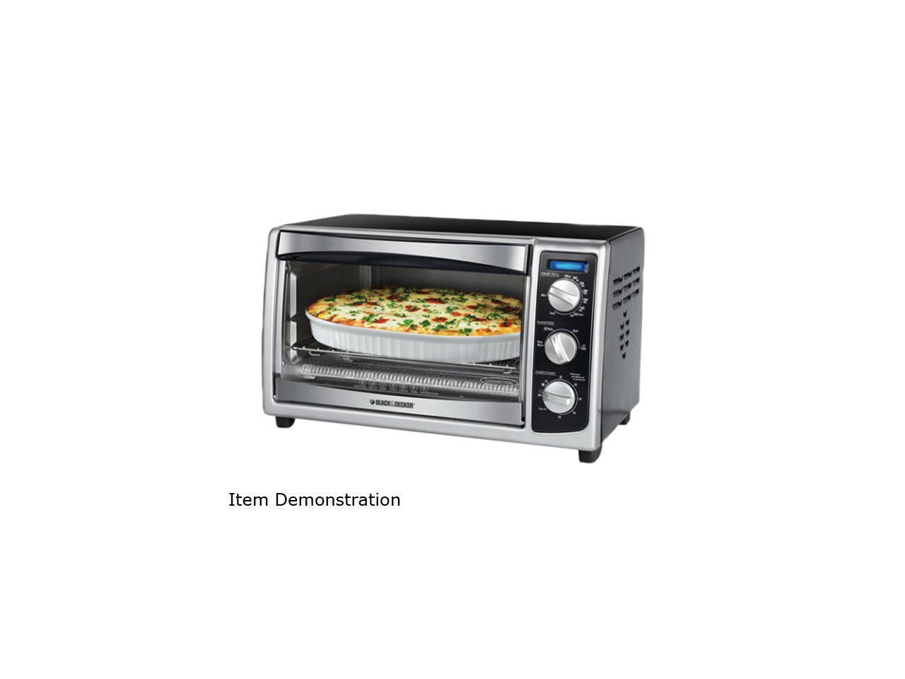 Black & Decker TO1675B 6-Slice Countertop Convection Toaster Oven ...
