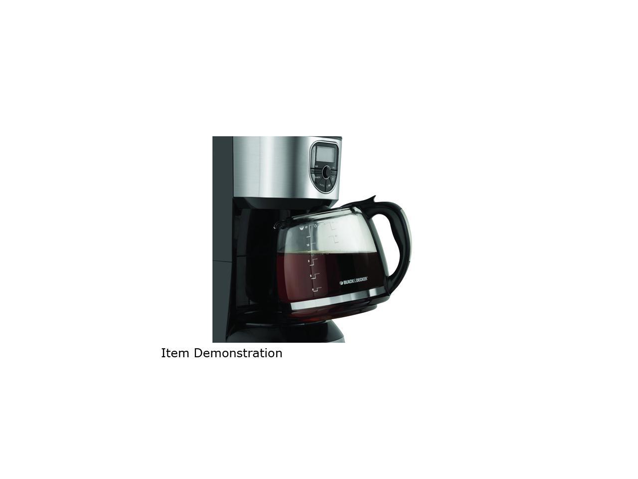 Black & Decker CM4000S Black/Silver 12Cup Programmable Coffee Maker