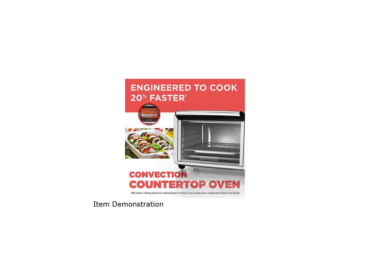 Black & Decker TO3230SBD Black 6Slice Convection Toaster Oven