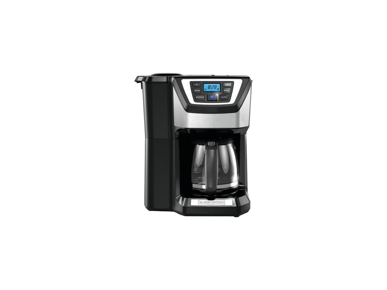 Black & Decker CM5000B Black 12Cup Mill+Brew Coffeemaker