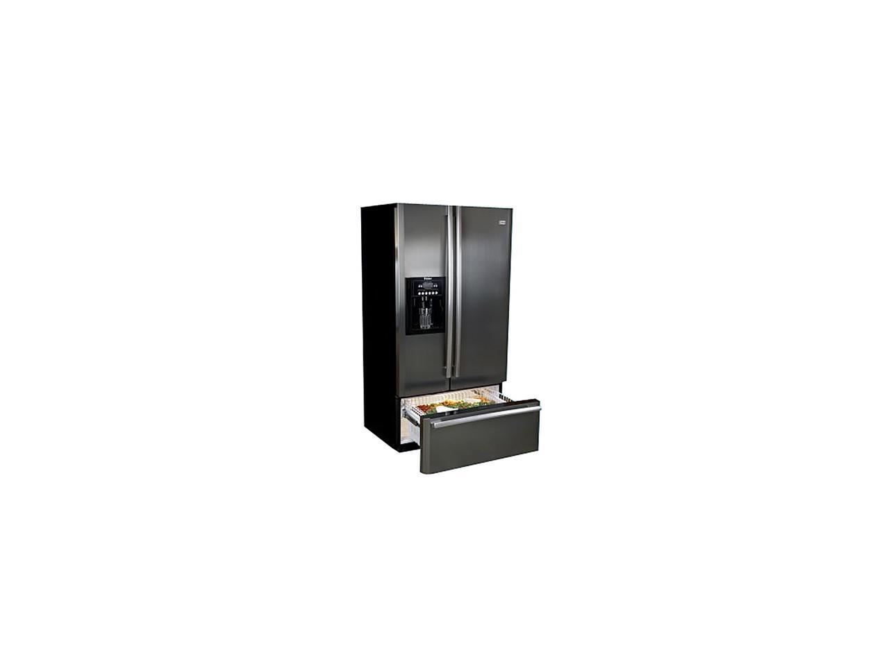 Haier 24.6 cu. ft. Convertible Bottom Drawer Refrigerator Black