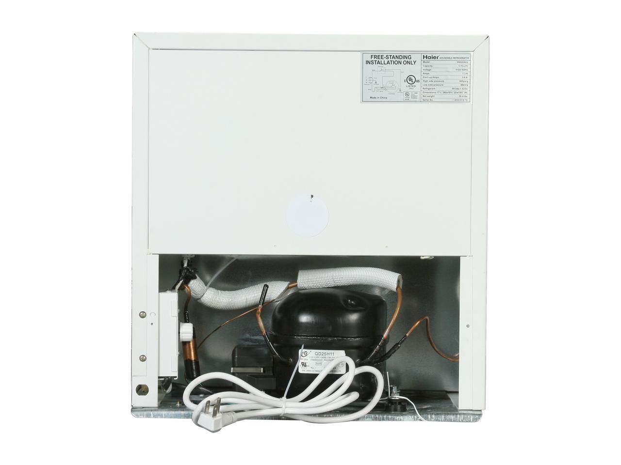 Haier 1 7 Cu Ft Mini Fridge With Freezer Compartment Newegg Com