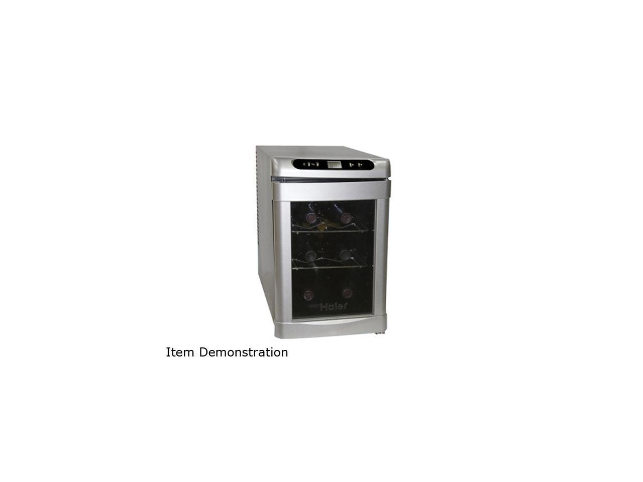 Haier HVUEB06BSS Up to 6Bottle Capacity Thermoelectric Wine Cellar