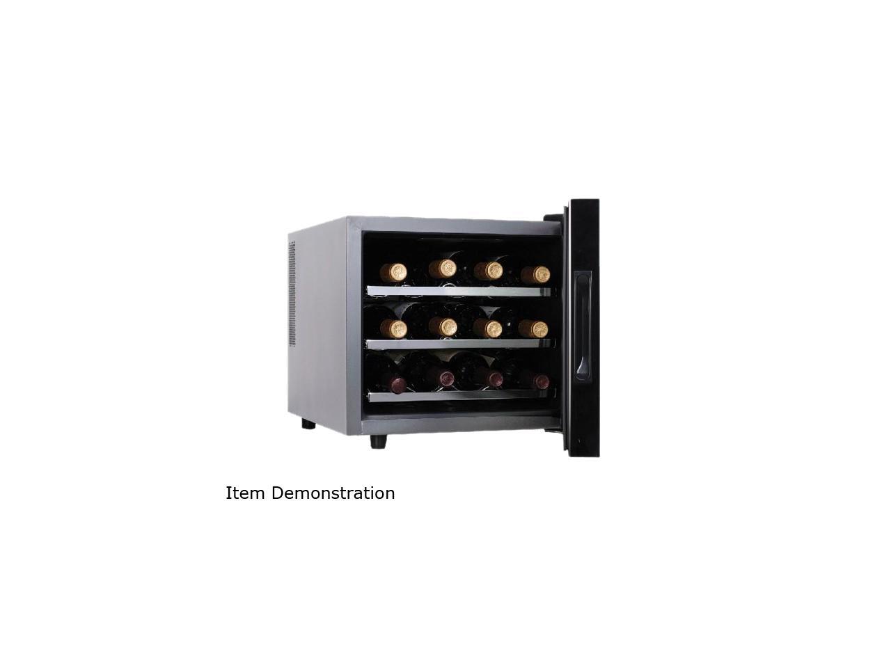 Haier HVTM12BSS Wine Cellar with Electronic Controls Gray