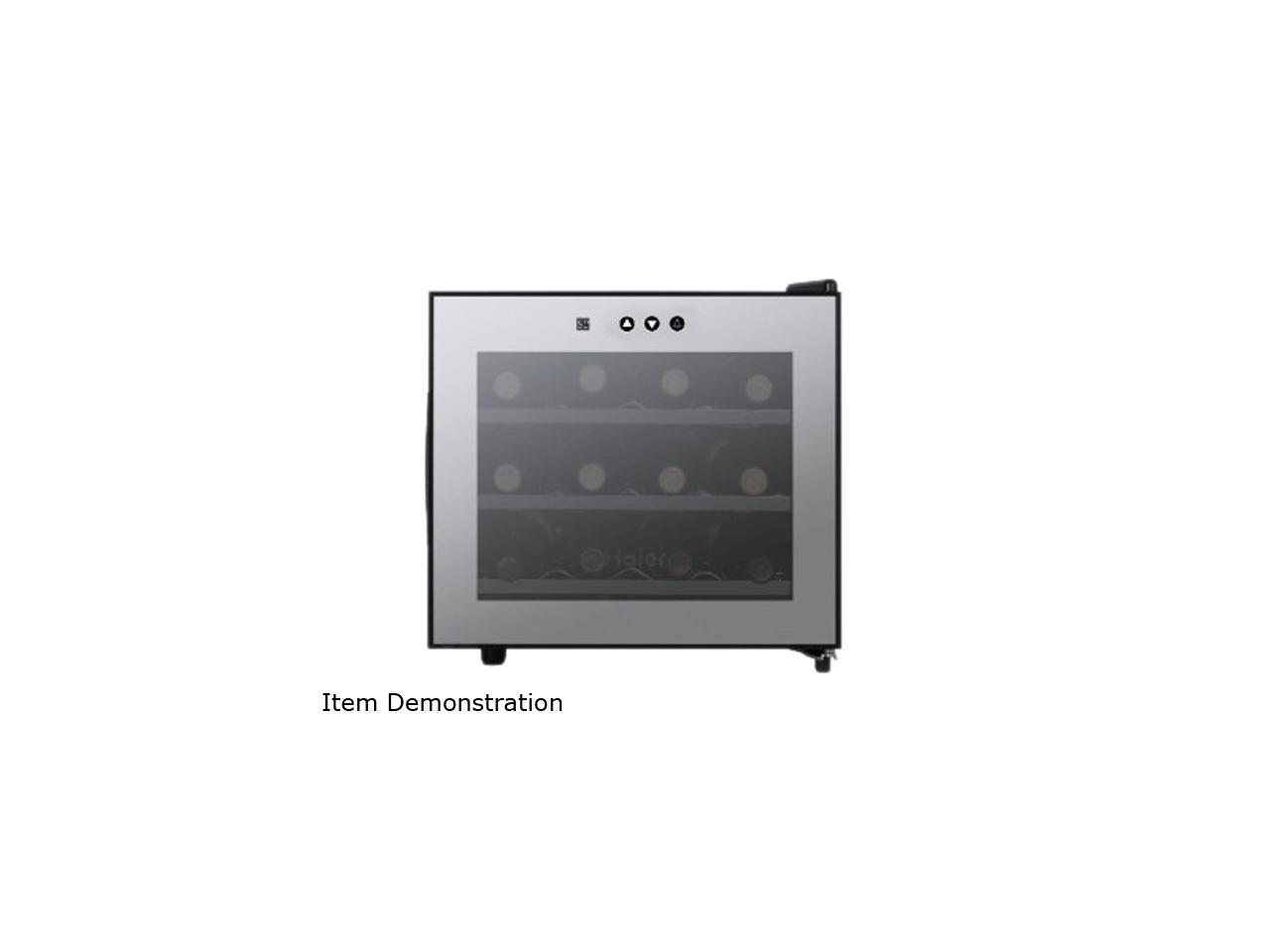 Haier HVTM12BSS Wine Cellar with Electronic Controls Gray