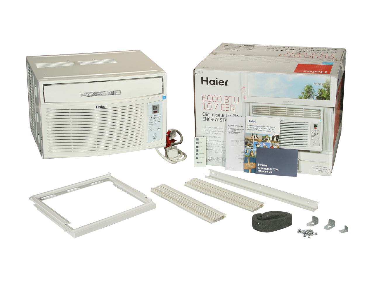 Haier ESA406K 6,000 Cooling Capacity (BTU) Window Air Conditioner with