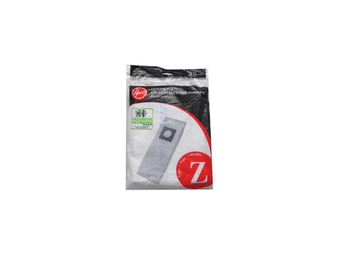 HOOVER 4010100Z 3 Pack Type Z Vacuum Cleaner Bag
