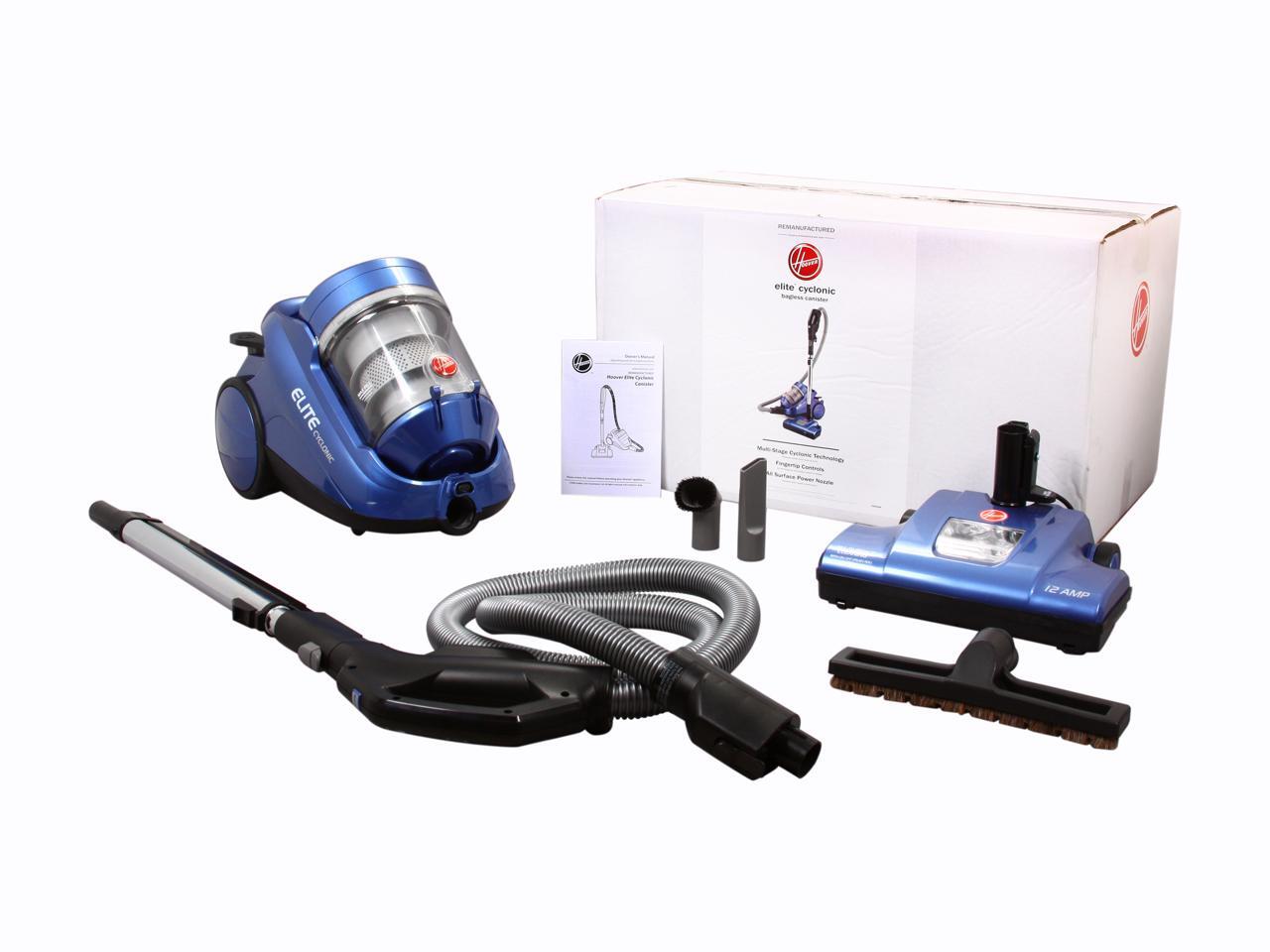 Refurbished HOOVER S3825RM Elite Cyclonic Canisters Vacuum Blue