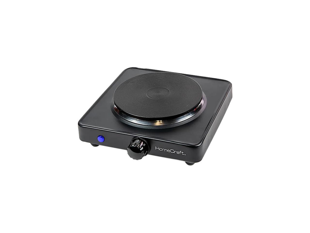 Nostalgia HomeCraft Single Burner Hot Plate HCSB75BK