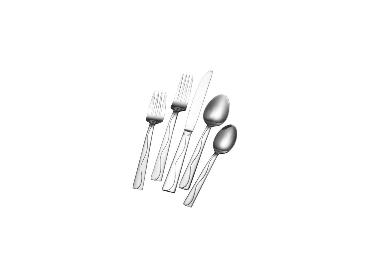 Lifetime Brands Towle Living 20Piece Everyday Minaj Frost Flatware Set