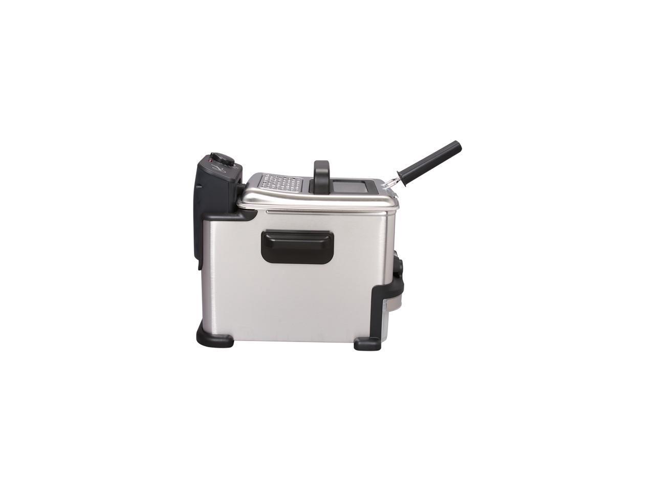 Emeril by Tfal, FR702D001 1.8 Liter Deep Fryer with Integrated Oil Filtration System, Silver