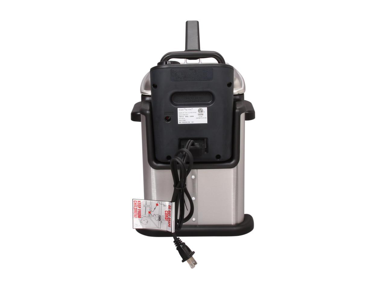 Emeril by Tfal, FR702D001 1.8 Liter Deep Fryer with Integrated Oil Filtration System, Silver