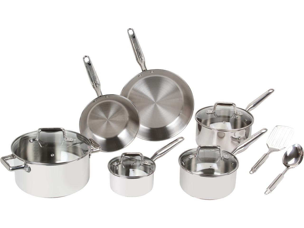 Tfal Ultimate Stainless Steel Copper Bottom 12Piece Set