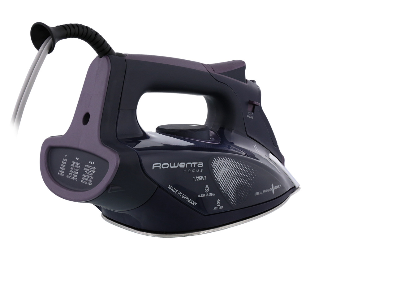 Rowenta DW5351 Focus Excel 1725-Watt Steam Iron – 400-Hole Soleplate, German Made – Refurbished W/ 1-Year Warranty