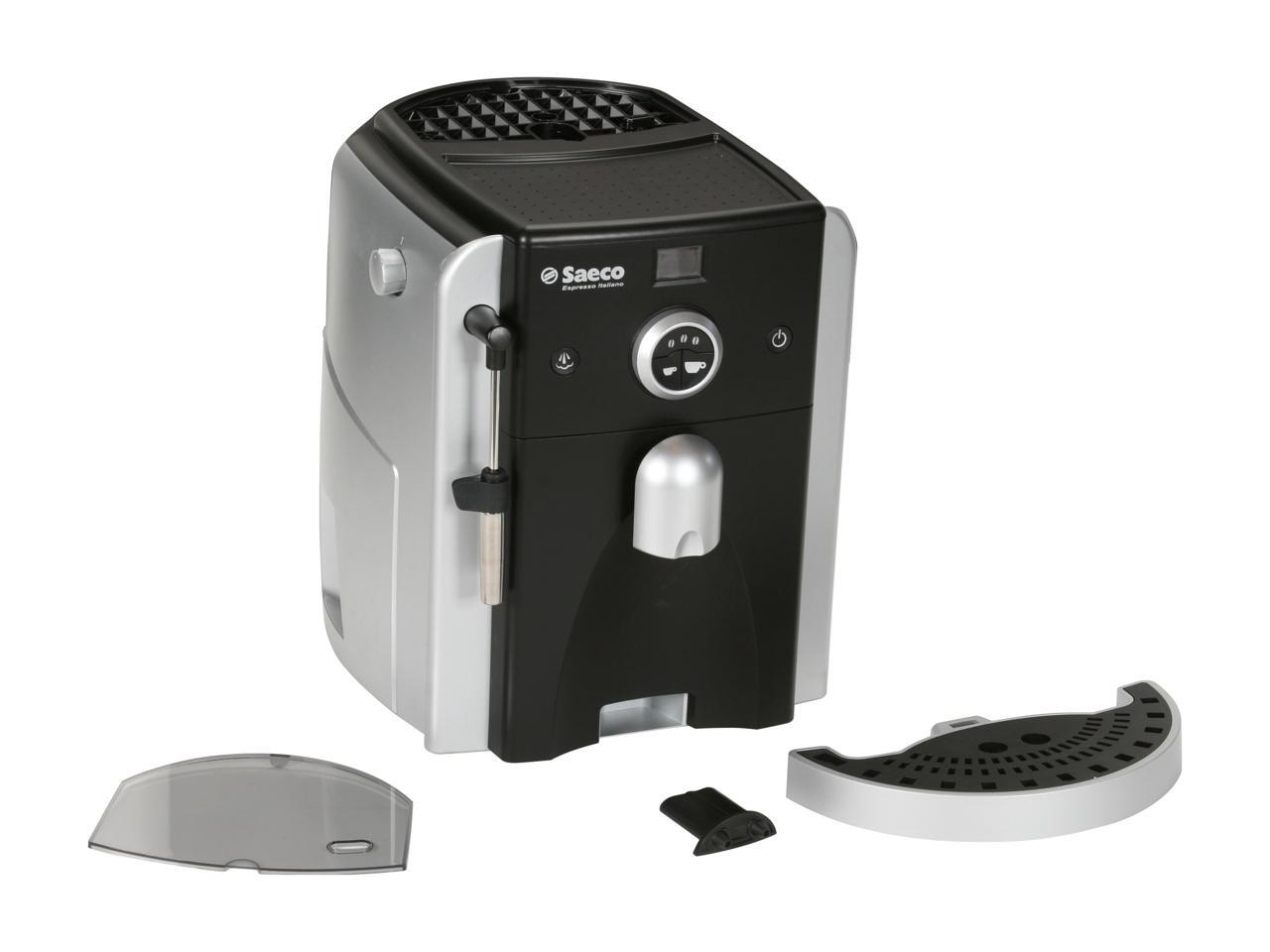 Saeco 00566 Espresso Italiano Super Automatic Espresso Machine Silver/Black Newegg.ca