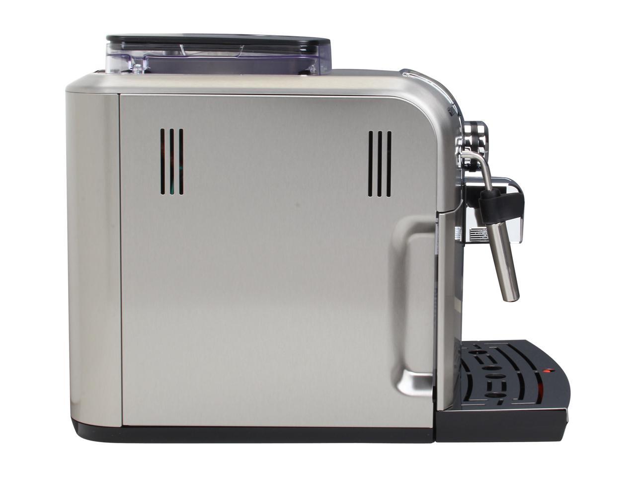 Saeco HD8837/47 Syntia Automatic espresso machine Stainless steel
