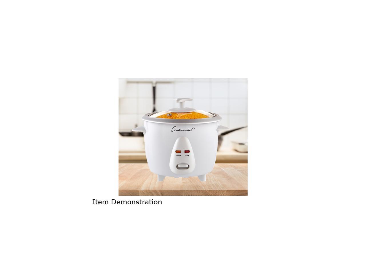 Continental Electric 6 Cup Rice Cooker, White CE23201 Newegg.ca