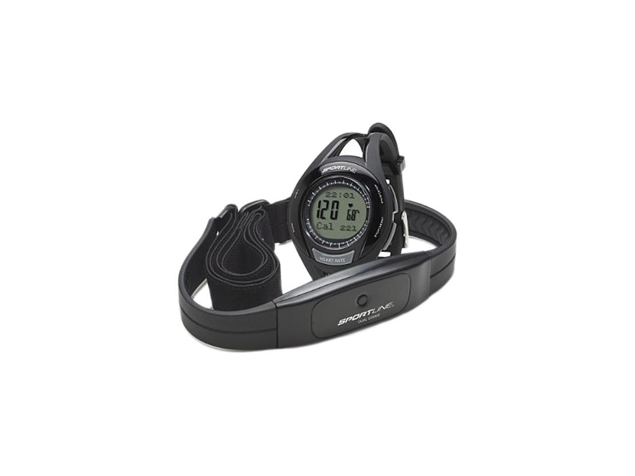 Sportline SP1412BK Men Cardio Heart Rate Watch