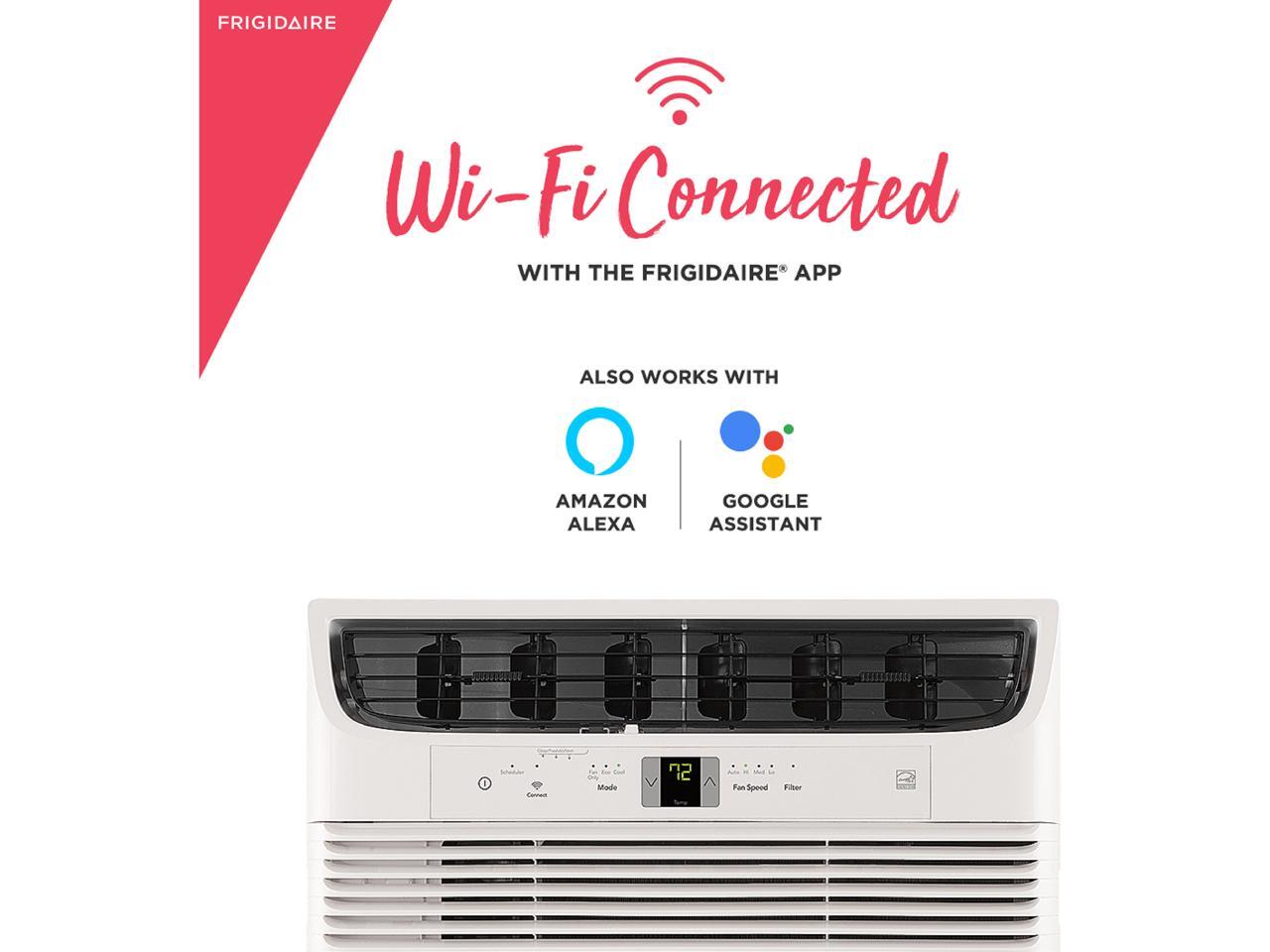 Frigidaire FHWW123WBE Energy Star 12,000 BTU 115V Cool Connect Smart Window Air Conditioner with