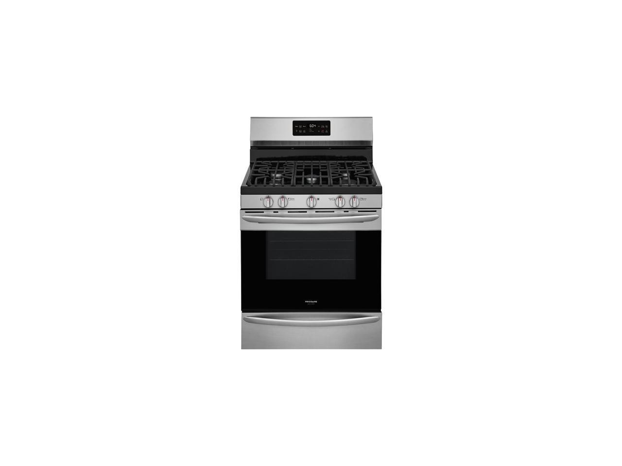 Frigidaire GCRG3038AF 30 inch Freestanding Gas Range with Steam Clean
