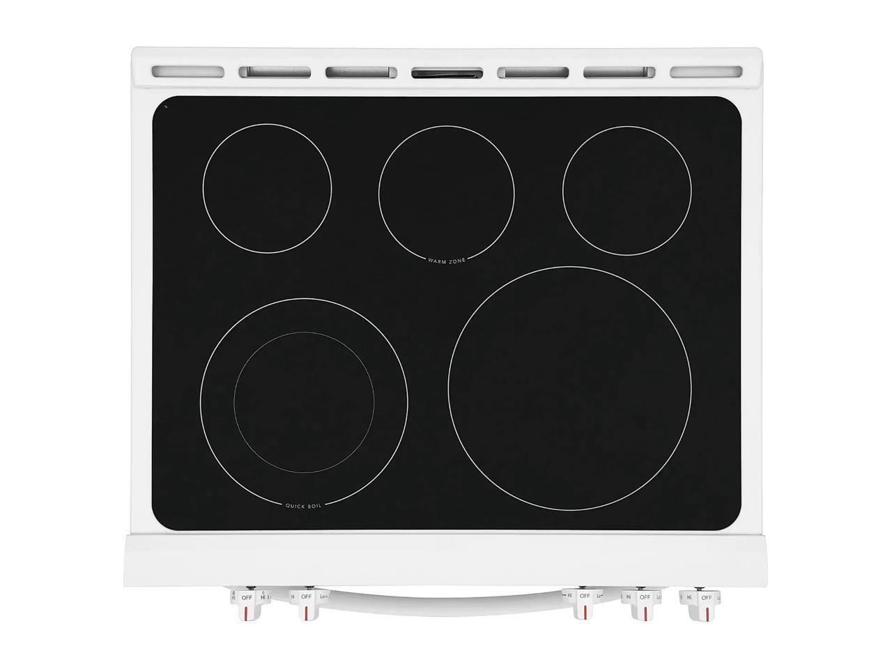 Frigidaire 30" Front Control Freestanding Electric Range FFEH3054UW