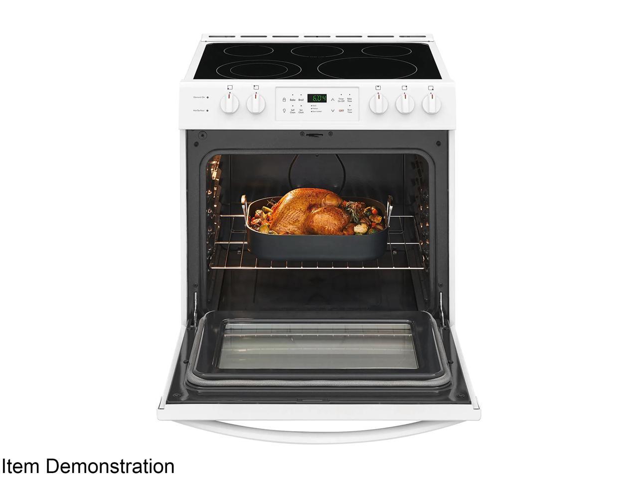 Frigidaire 30" Front Control Freestanding Electric Range FFEH3054UW