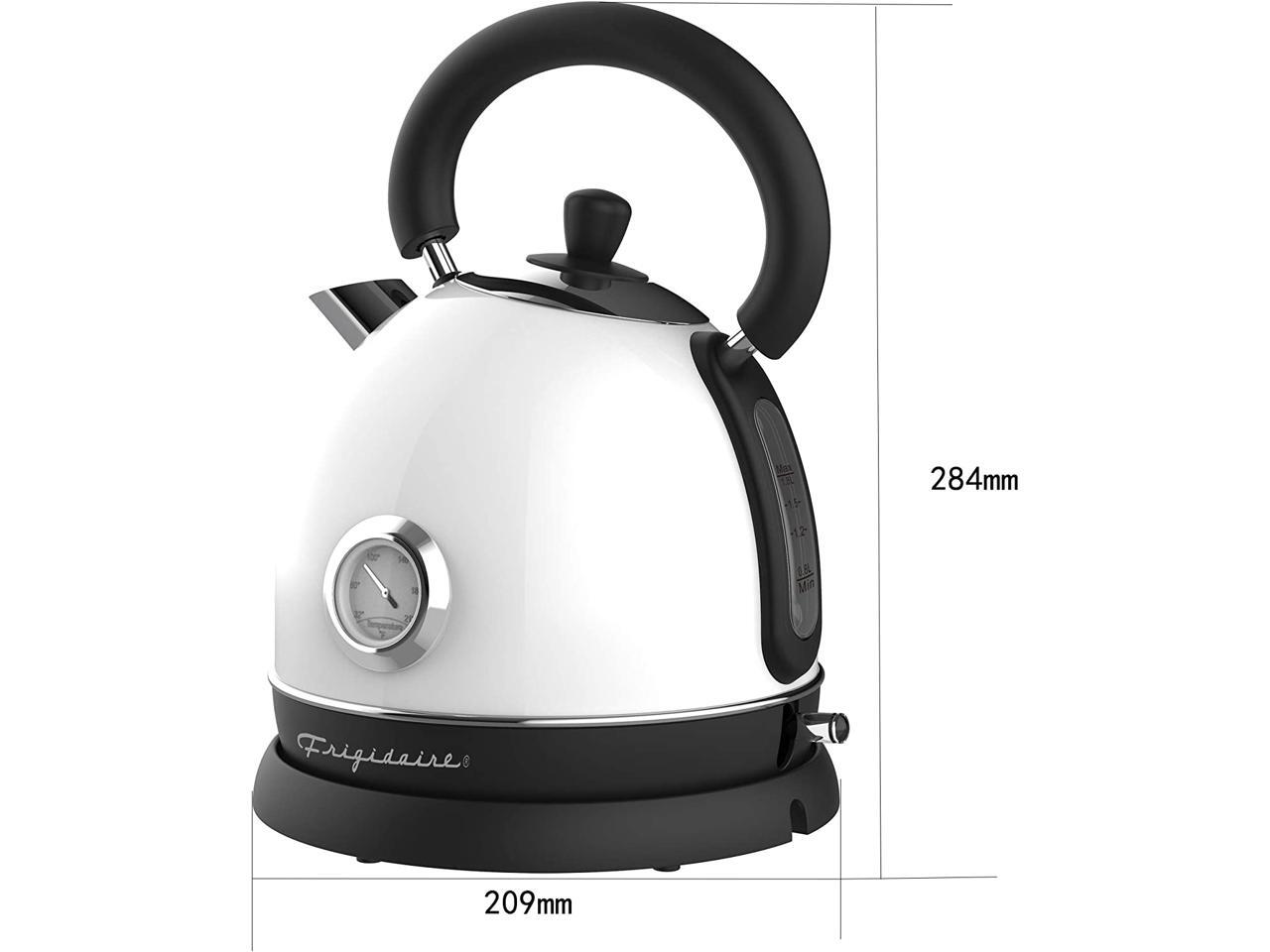 Frigidaire Retro Electric Kettle with Temperature Gauge 1.8L Capacity