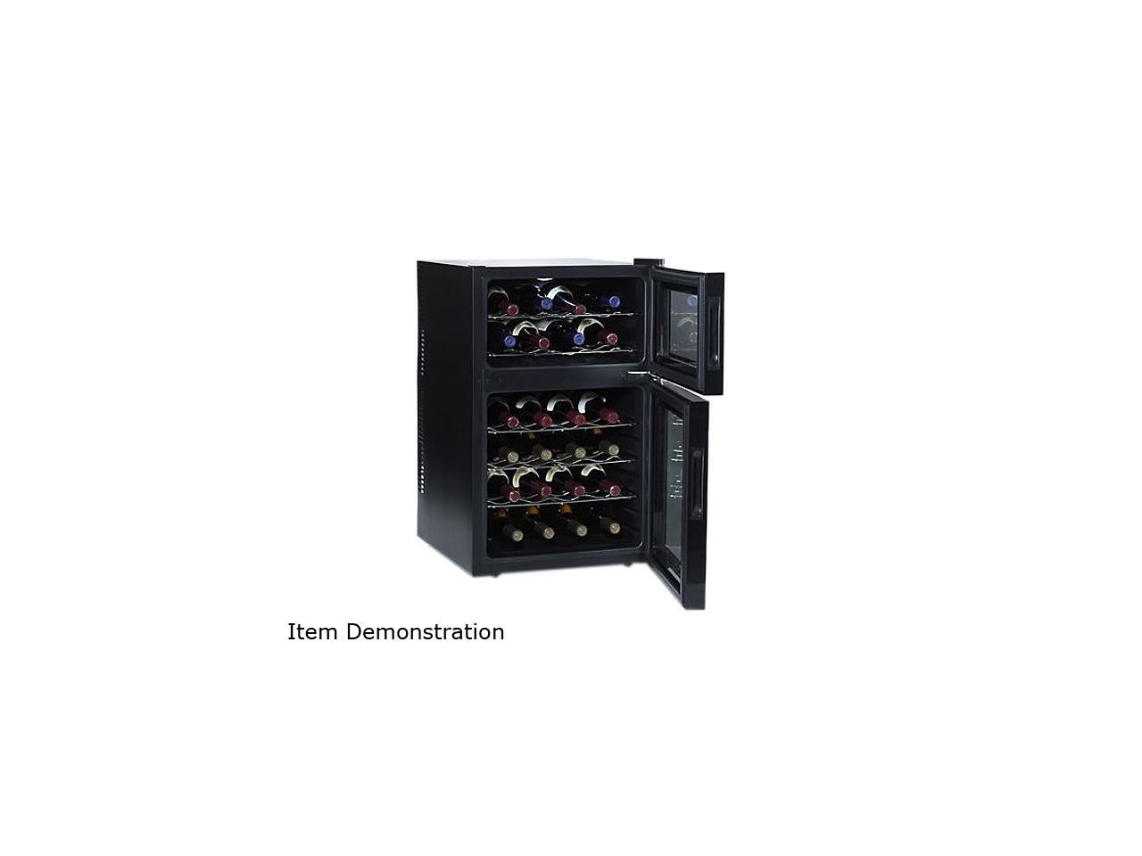 Wine Enthusiast 272 03 24 Silent 24 Bottle Dual Zone Touchscreen Wine