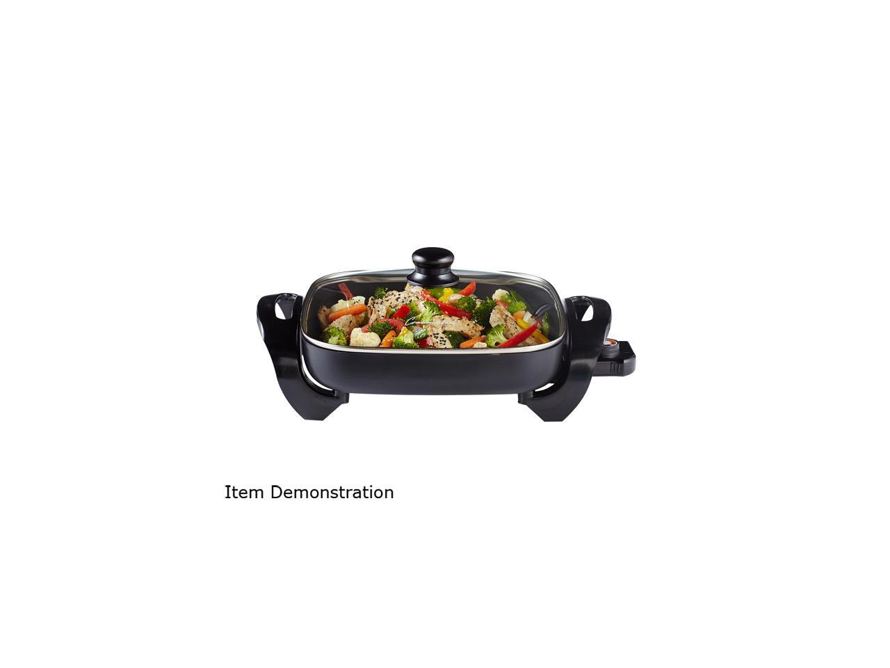 Continental Electric 12inch Electric Skillet, Black CE23741