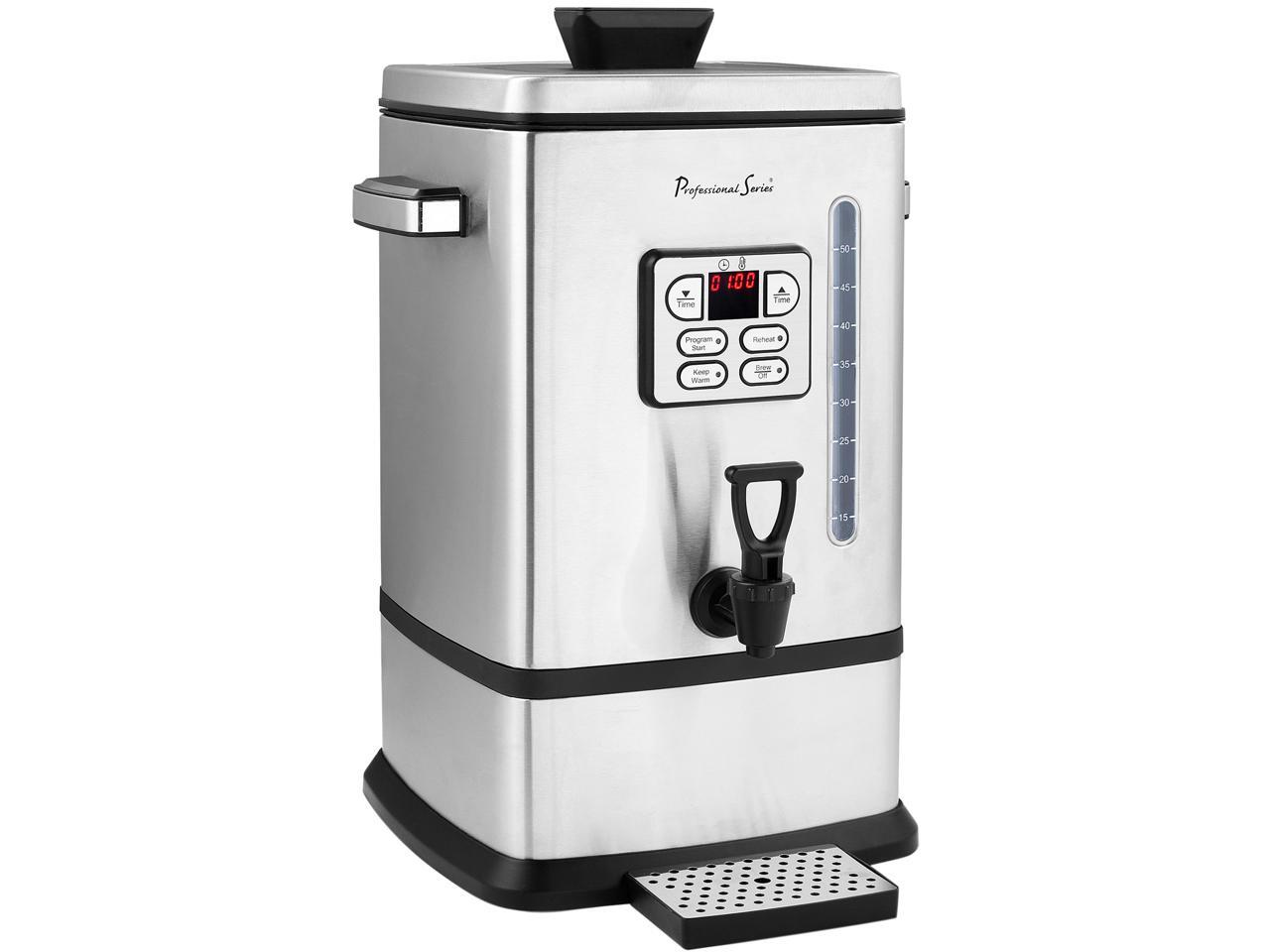 Continental Electric 50Cup Digital Coffee Urn, Stainless Steel PS