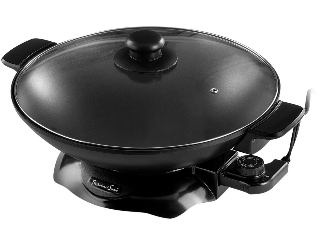 Continental Electric Chef Electric Wok 4.5 Quart Black Continental Electric Chef Electric Wok 4.5 Quart Black