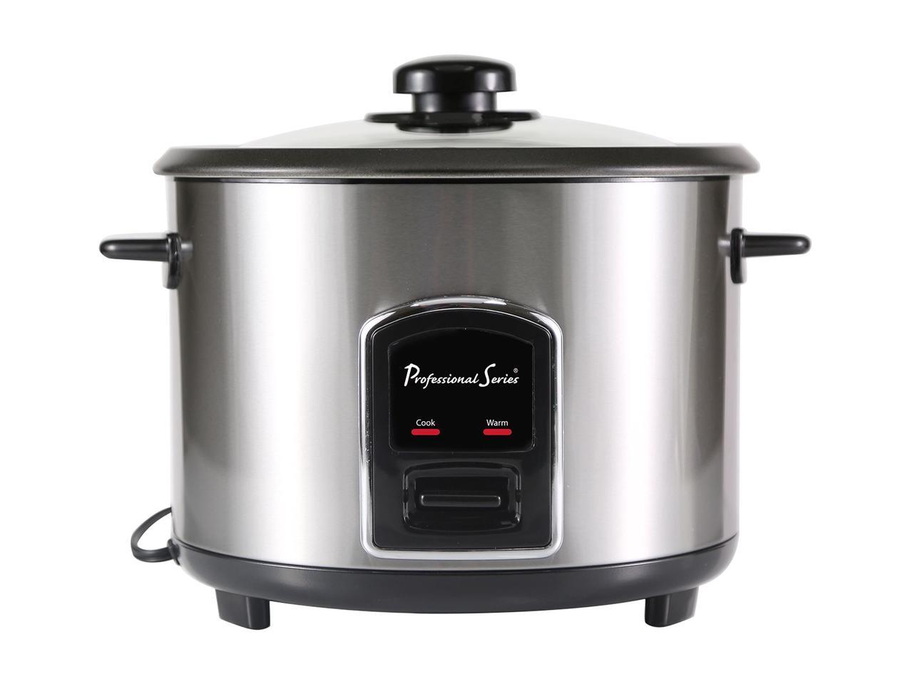Continental Electric 12 Cup Rice Cooker, Stainless Steel PS75068