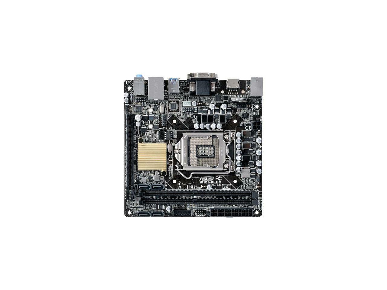 Open Box Asus H110IPLUS/CSM Desktop Motherboard Intel H110 Chipset