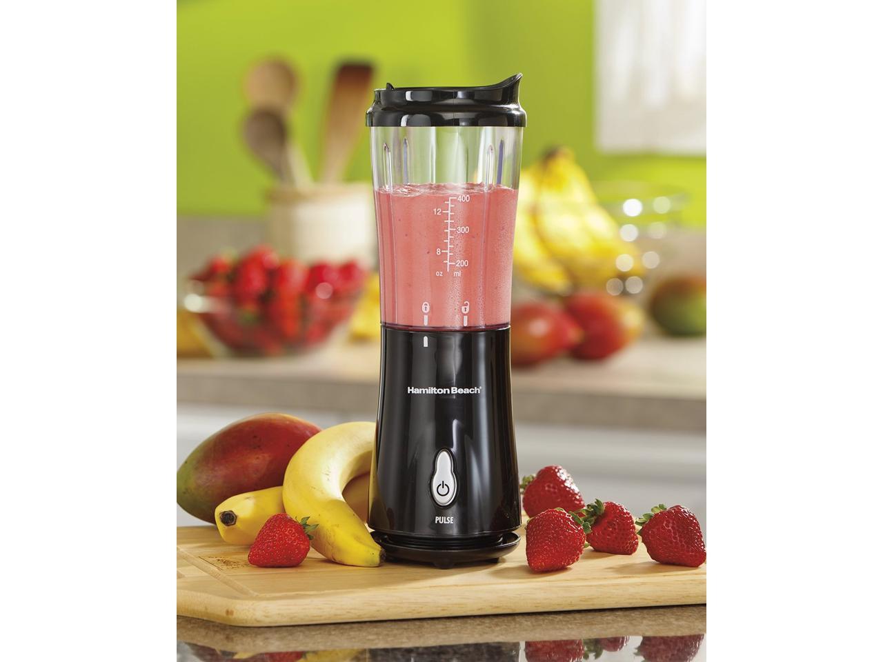 Hamilton Beach 51101B Black SingleServe Blender with Travel Lid
