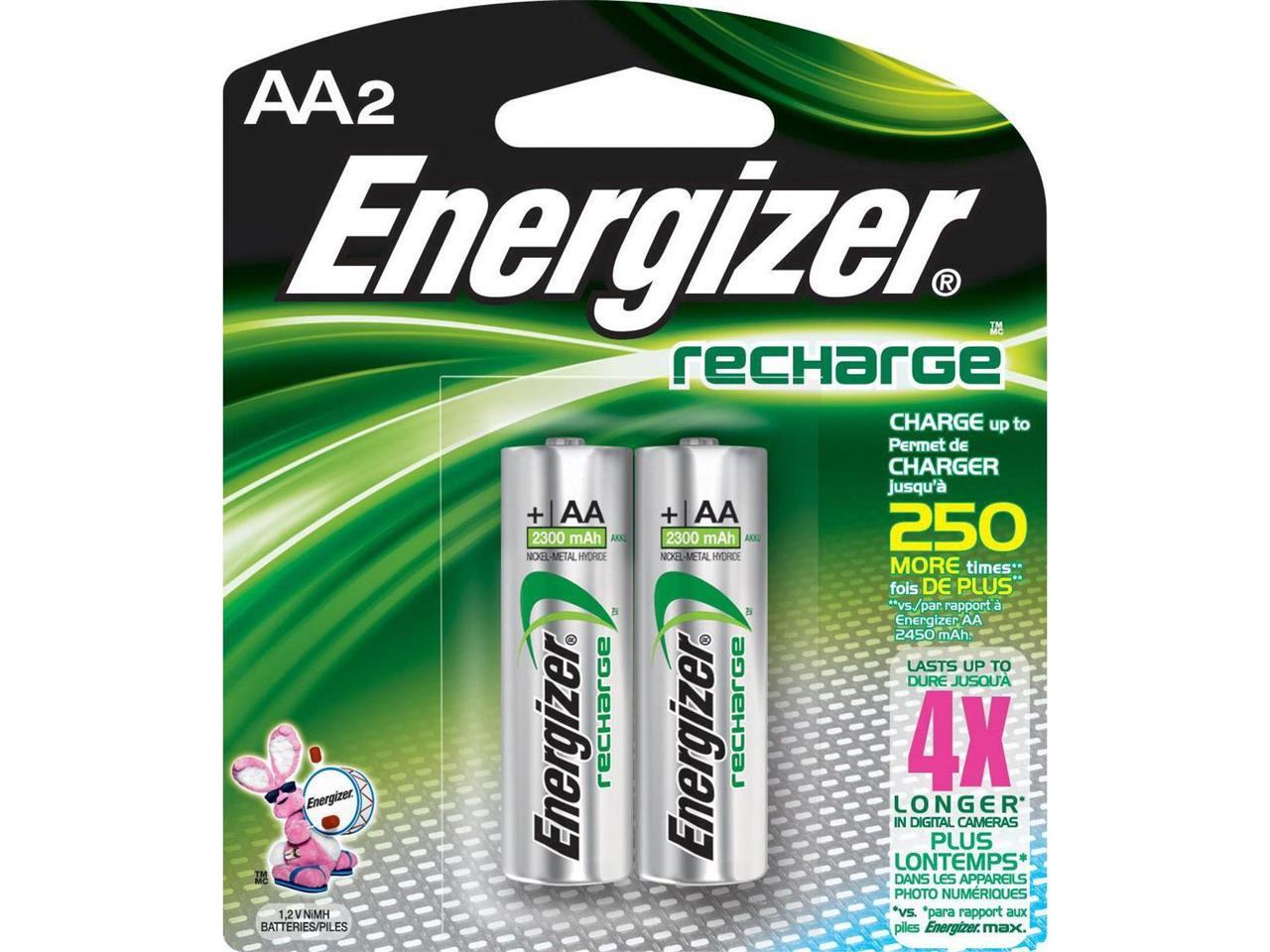 Energizer Rechargeable 2450 mAH "AA" Batteries