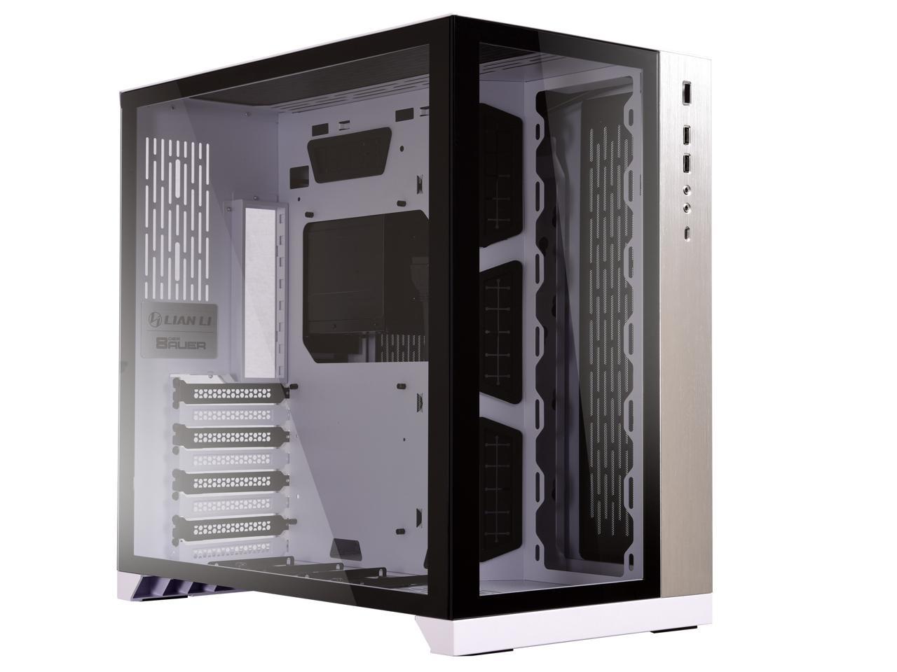LIAN LI PC-O11 Dynamic White Tempered Glass on the Front and Left Sides,  Chassis Body SECC ATX Mid Tower Gaming Computer Case - PC-O11DW