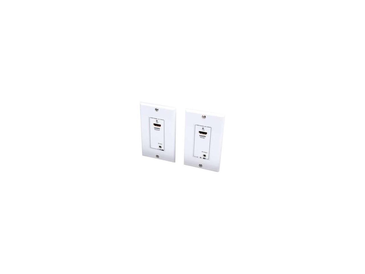 Vanco 280713 HDMI Cat5 Balun/Extender Wall Plate Kit with IR, 30 Meter
