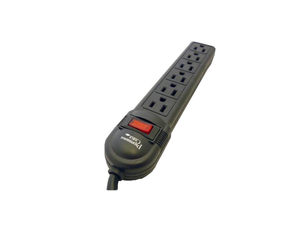 Surge Protector 6 Outlets 4 feet cord 150 Joules Clamping Voltage 330V