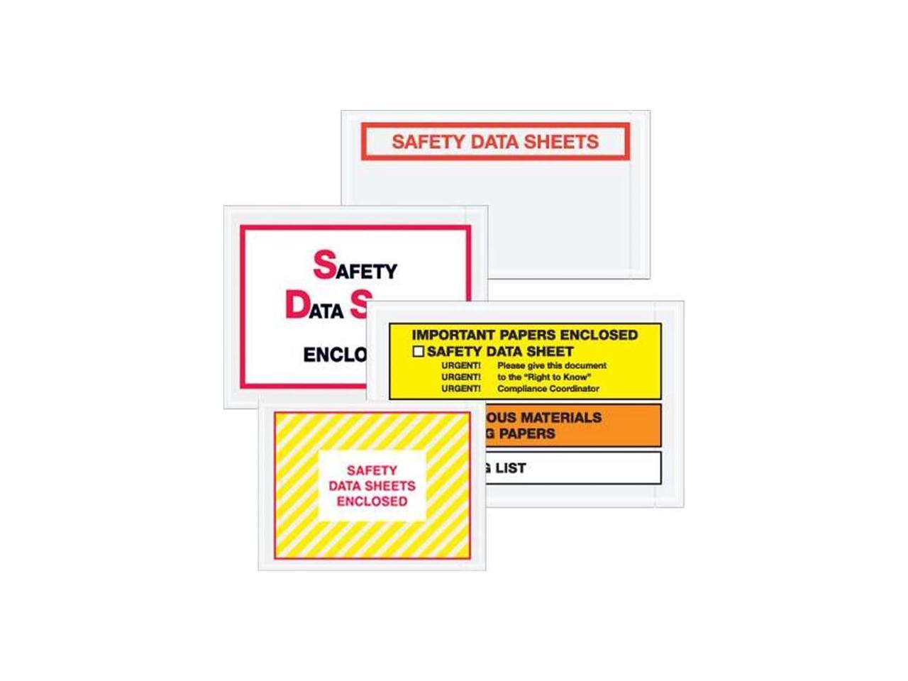 Tape Logic PL494 5 5 x 10 in 2 Mil Poly Clear Safety Data Sheets SDS