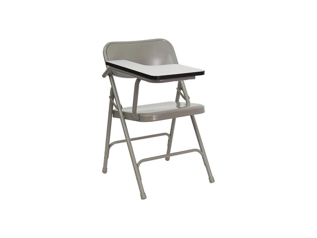 Flash Furniture Premium Steel Folding Chair with Right Handed Tablet