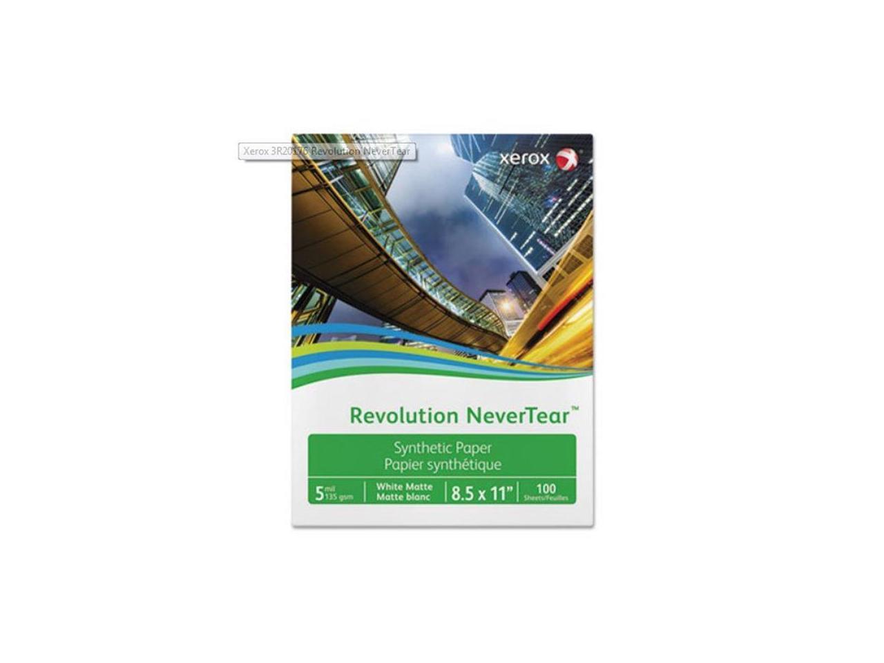 XEROX 3R20176 Revolution NeverTear Exceptional Synthetic Paper, 8.5" x