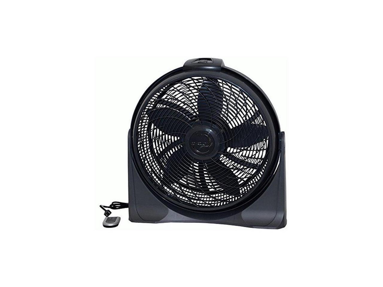 Lasko A20562 20 in. High Velocity Floor Fan with Remote Control, Black