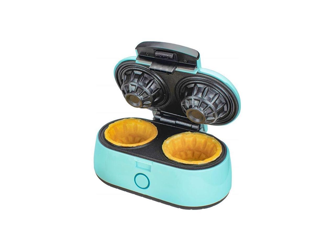 Blue Brentwood TS-1402BL 1000w Double Waffle Bowl Maker Details about   NEW 