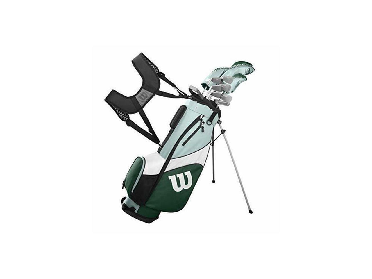 Wilson Golf Profile SGI Women's Complete Left Hand Golf Set w/ Cart Bag Teal