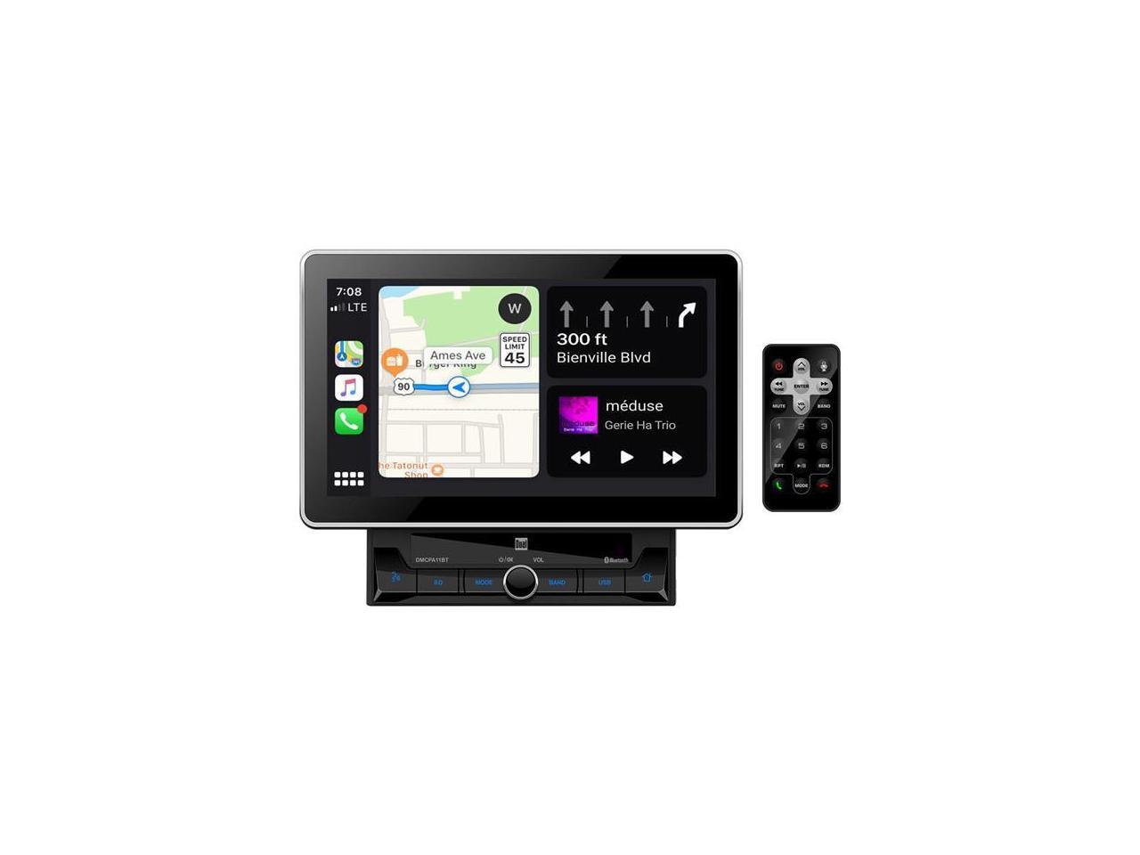 Dual DMCPA11BT 10.1 in. Double Din Mechless Digital Media Receiver with
