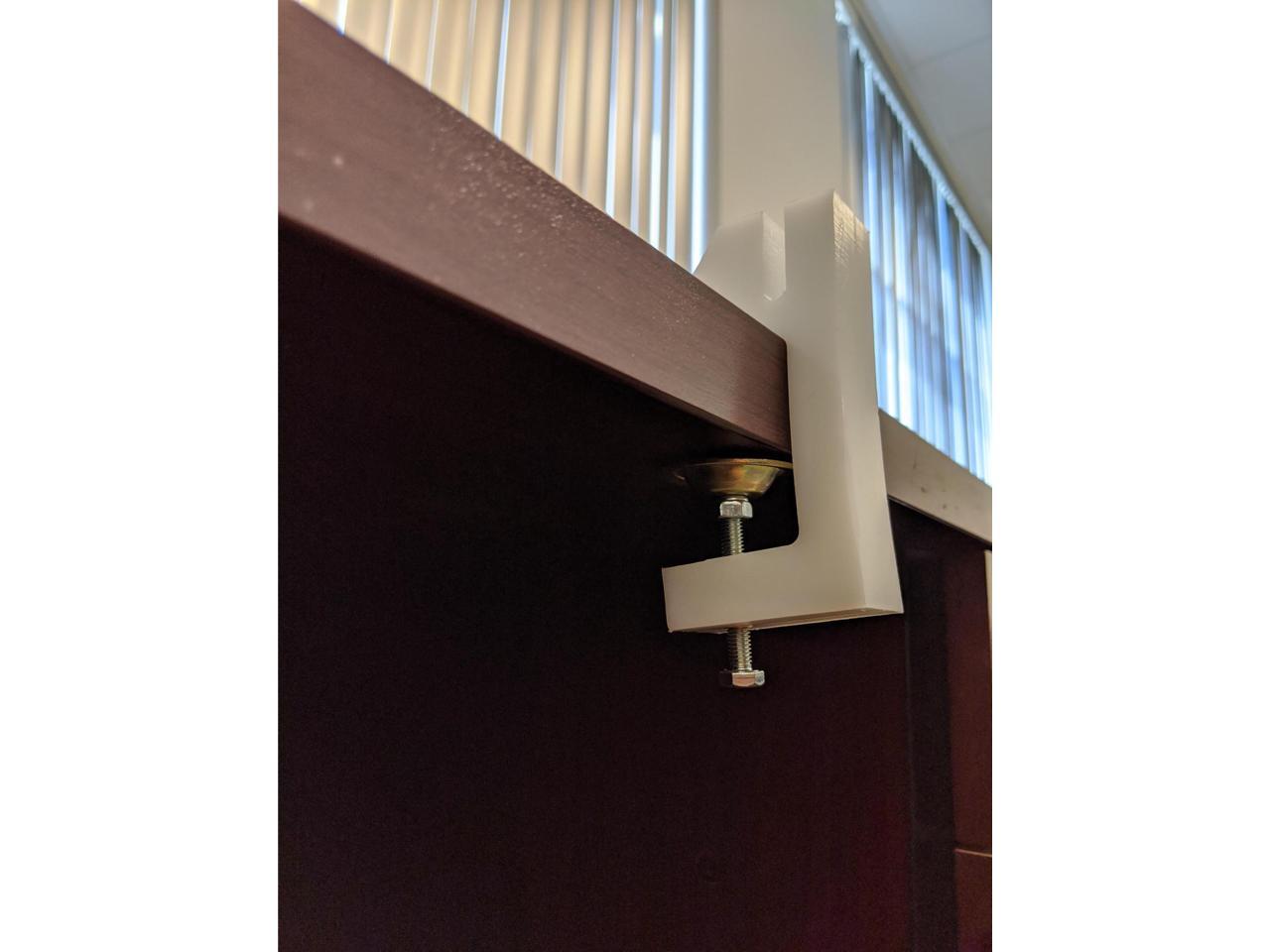 Offex Clear Portable Antimicrobial Freestanding Plexiglass Protection